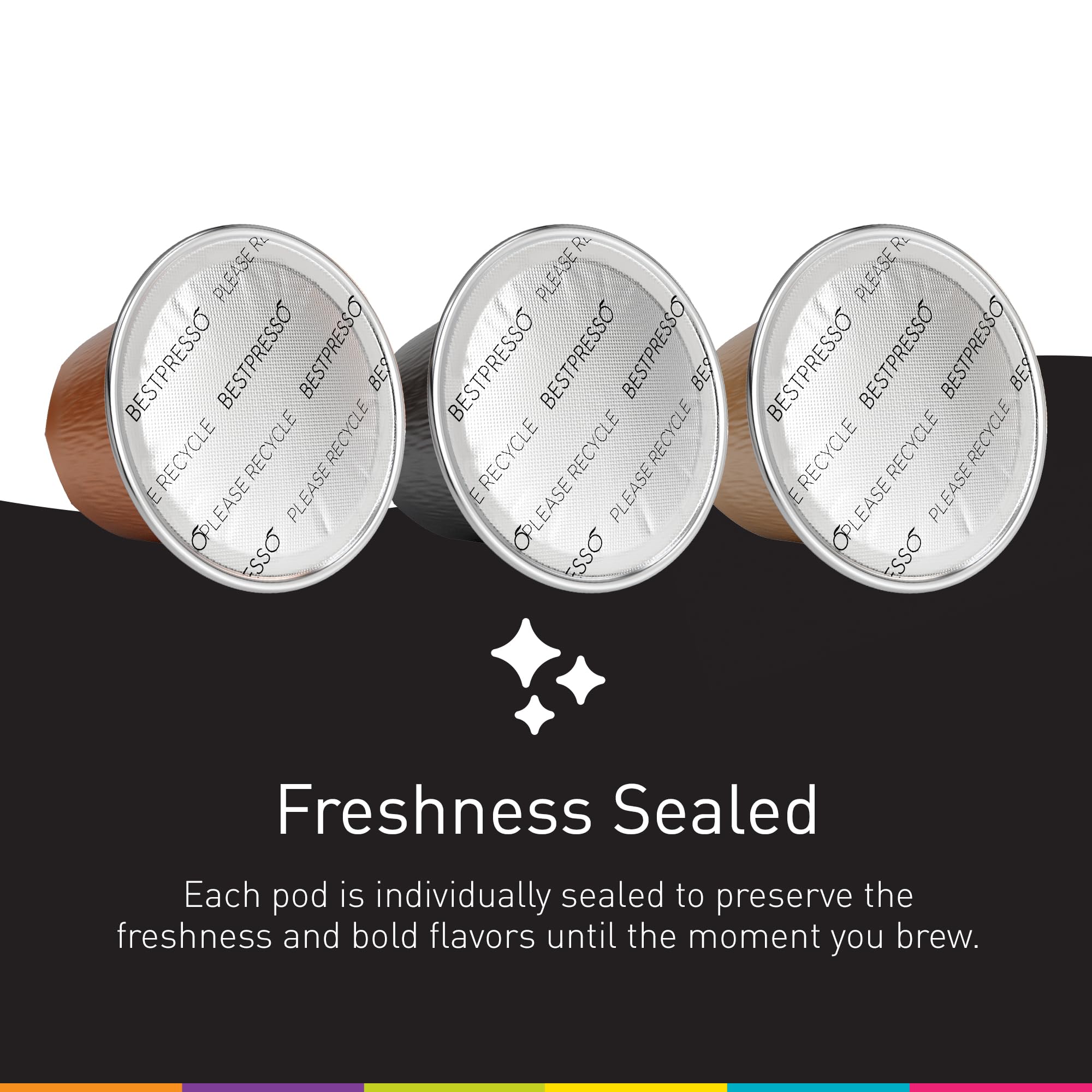 Bestpresso caja con cápsulas comparando tamaño y conveniencia