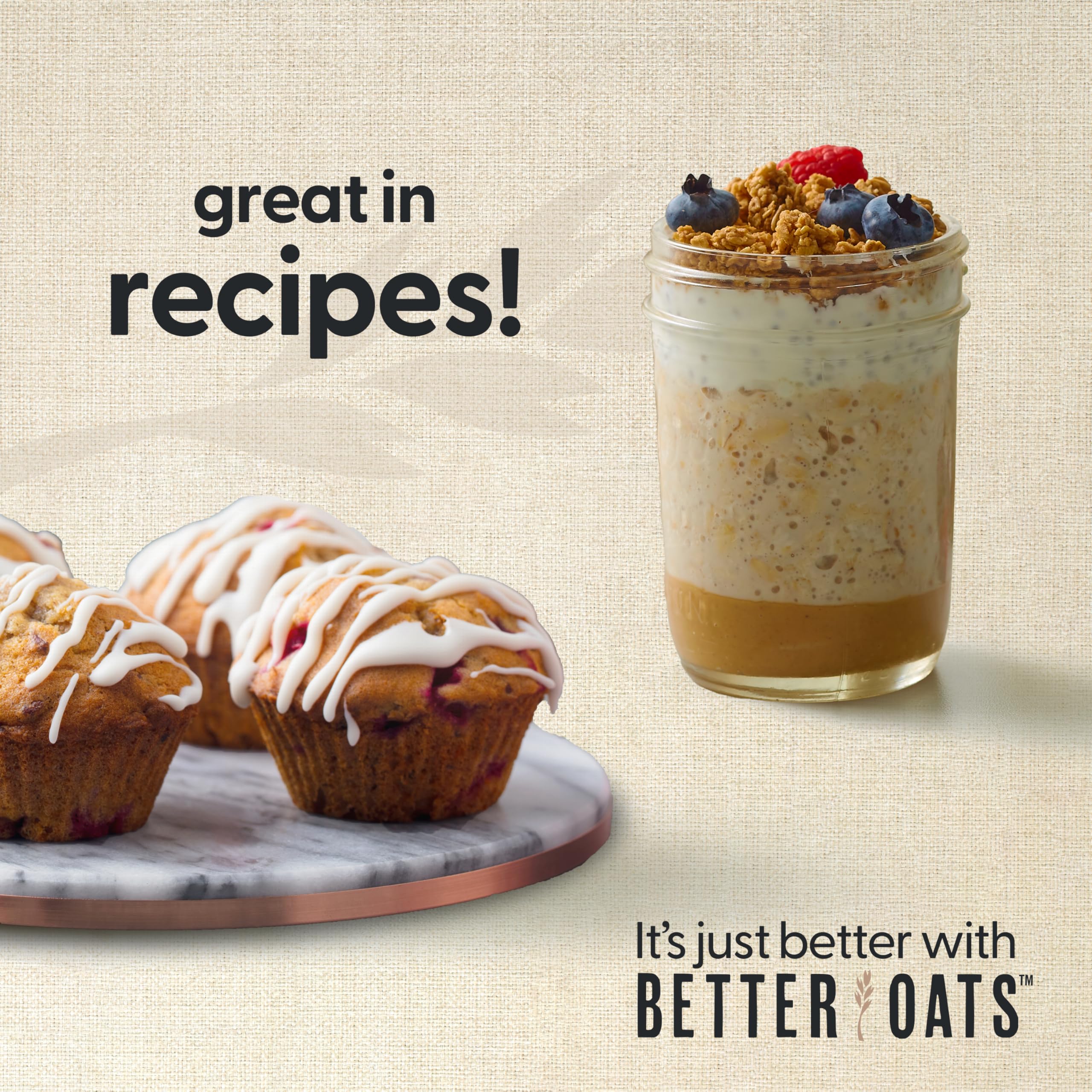Better Oats caja abierta con diez sobres para almacenamiento fácil