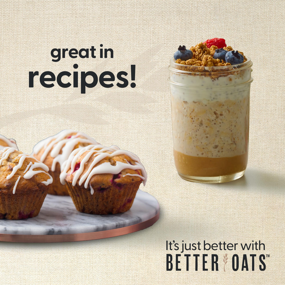 Better Oats caja abierta con diez sobres para almacenamiento fácil