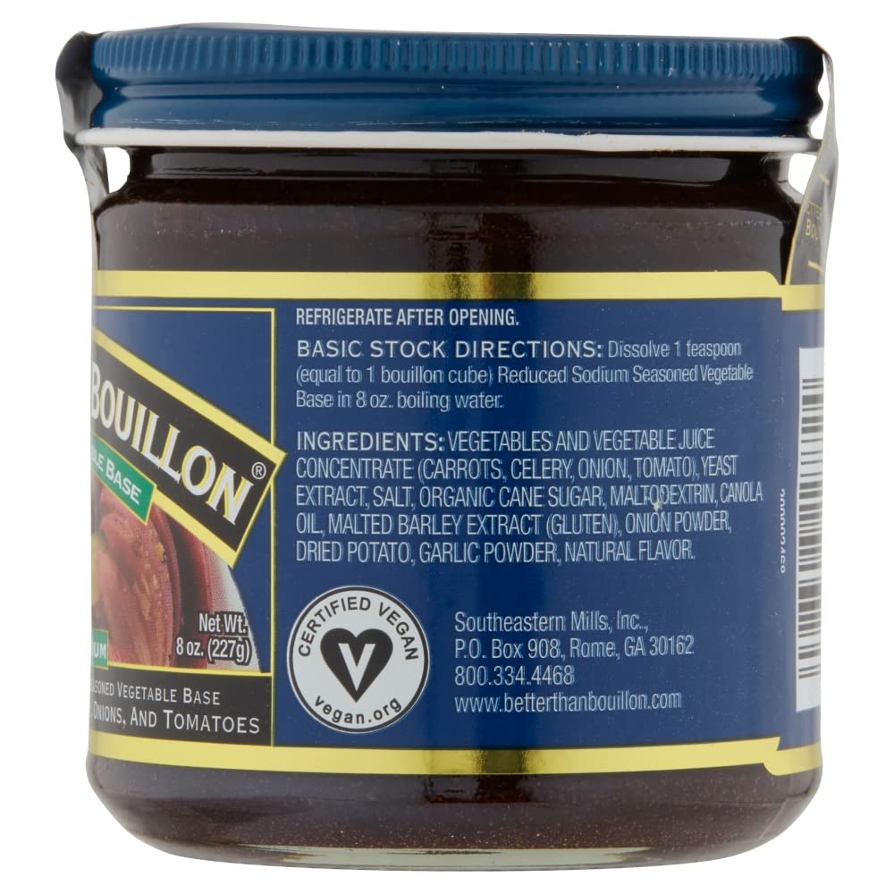 Better Than Bouillon uso en una sopa clara para intensificar sabor vegetal