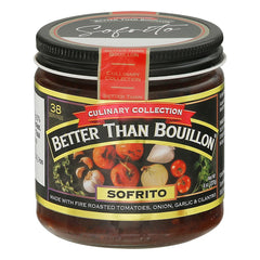 Better Than Bouillon frasco sofrito frontal muestra ahorro de tiempo y sabor auténtico