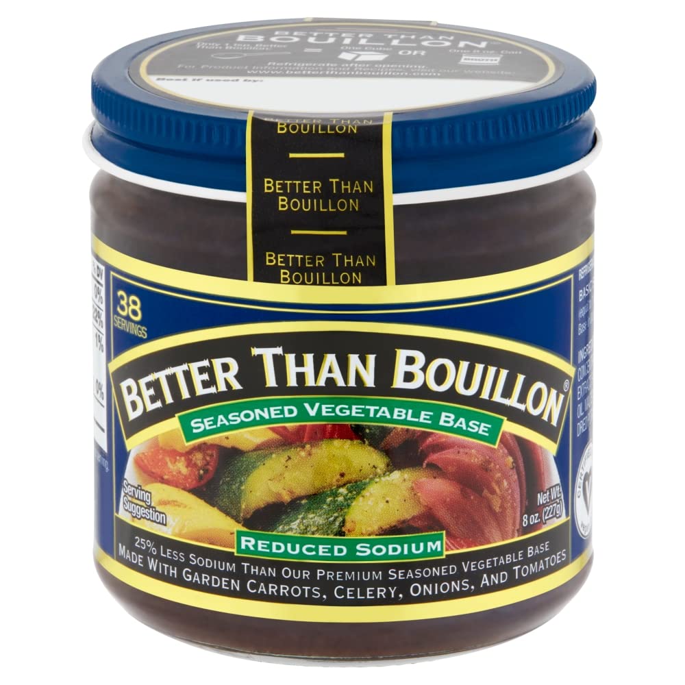 Better Than Bouillon primer plano de la pasta, textura concentrada y fácil disolución
