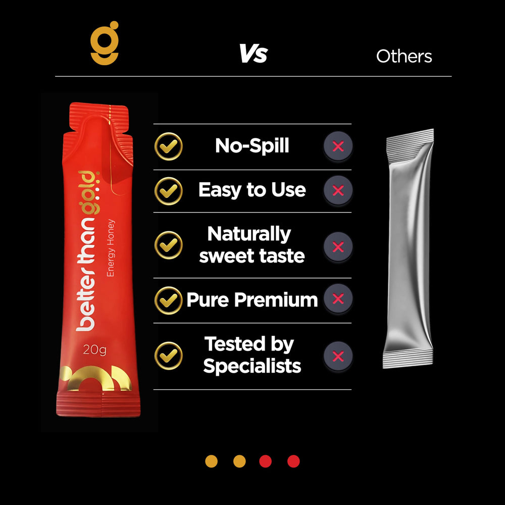 better than gold etiqueta con lista de ingredientes y beneficios visibles