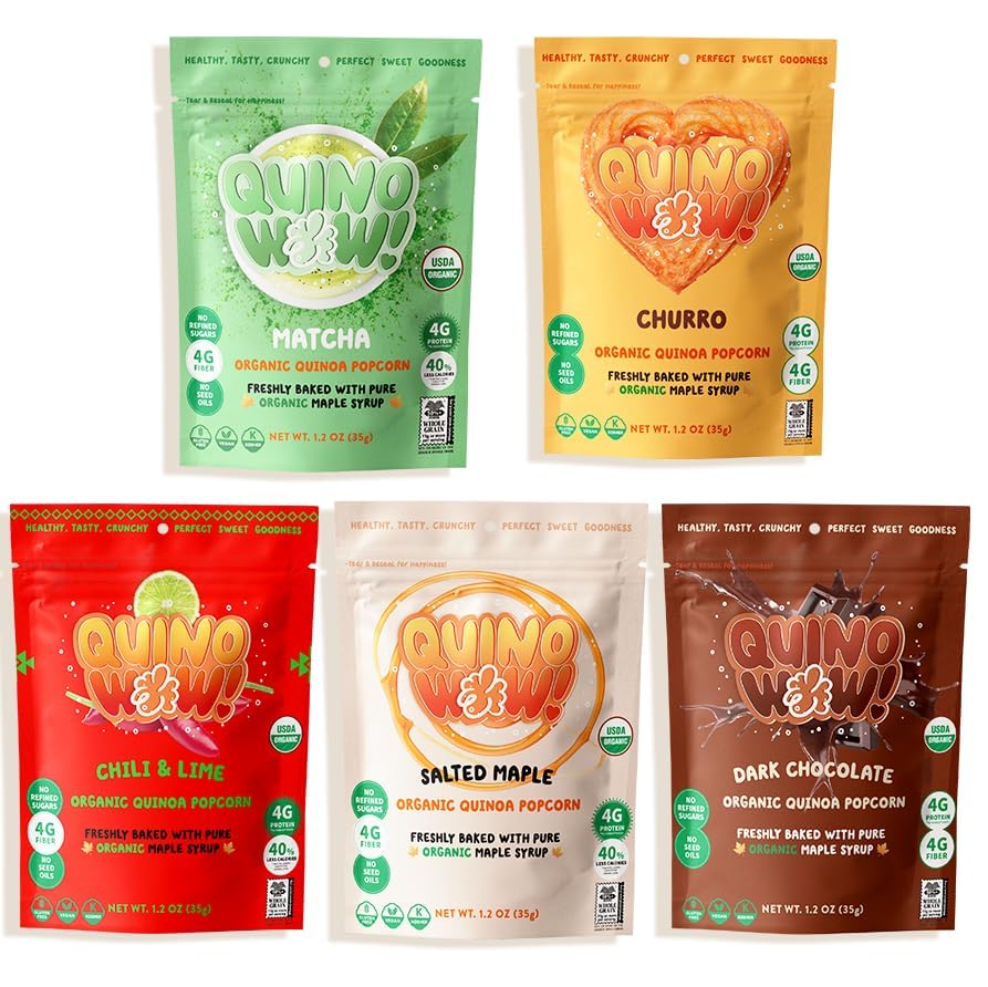 BETTER TOGETHER FOODS paquete QuinoWow! frente muestra sabor y conveniencia