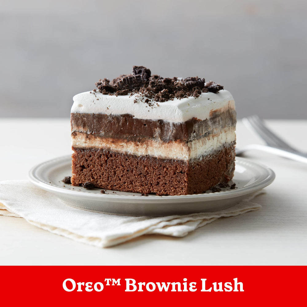 Betty Crocker bandeja con brownies horneándose para textura perfecta