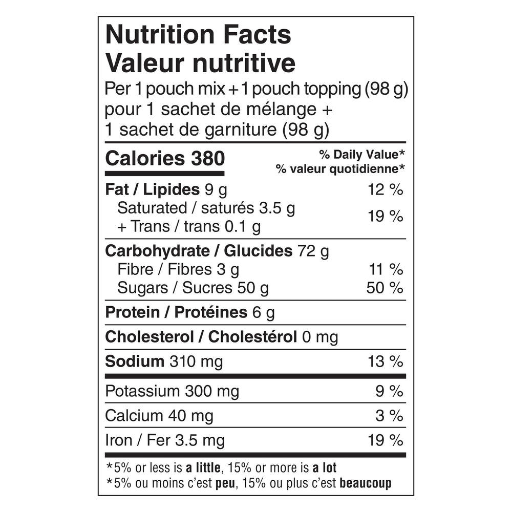 Betty Crocker detalle del sachet de topping de fudge listo para usar