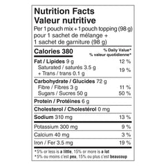 Betty Crocker detalle del sachet de topping de fudge listo para usar