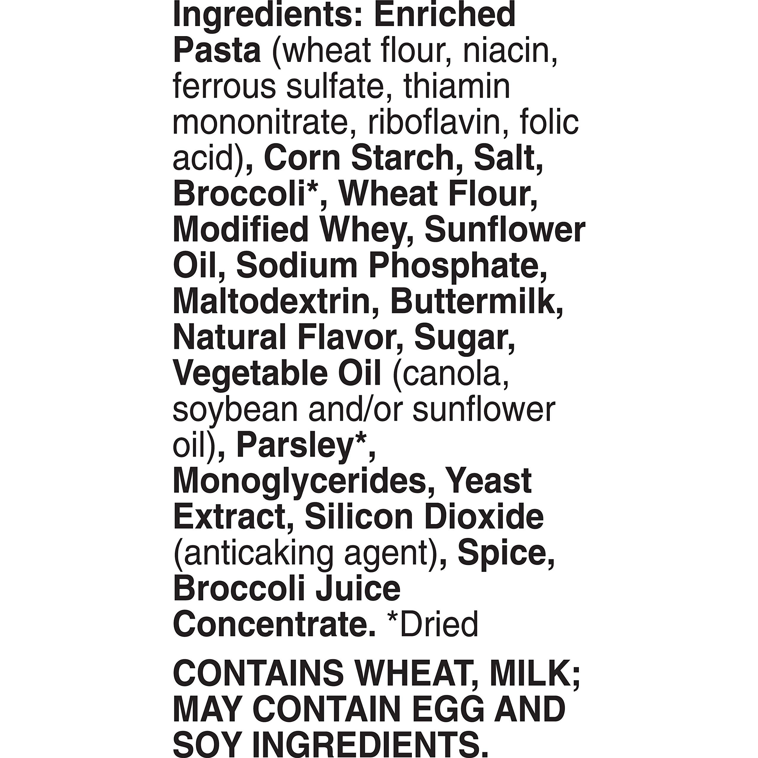 Betty Crocker etiqueta de ingredientes y valores nutricionales para información clara