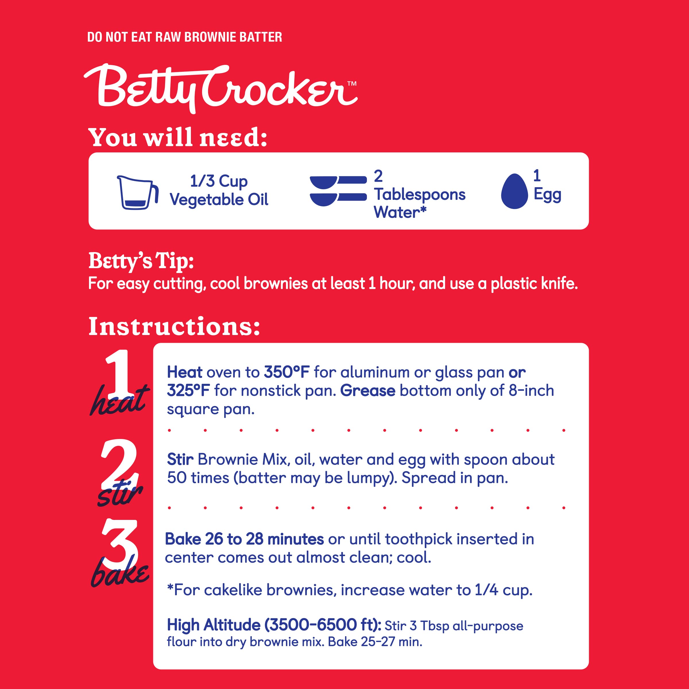 Betty Crocker ocho cajas agrupadas mostrando suministro múltiple