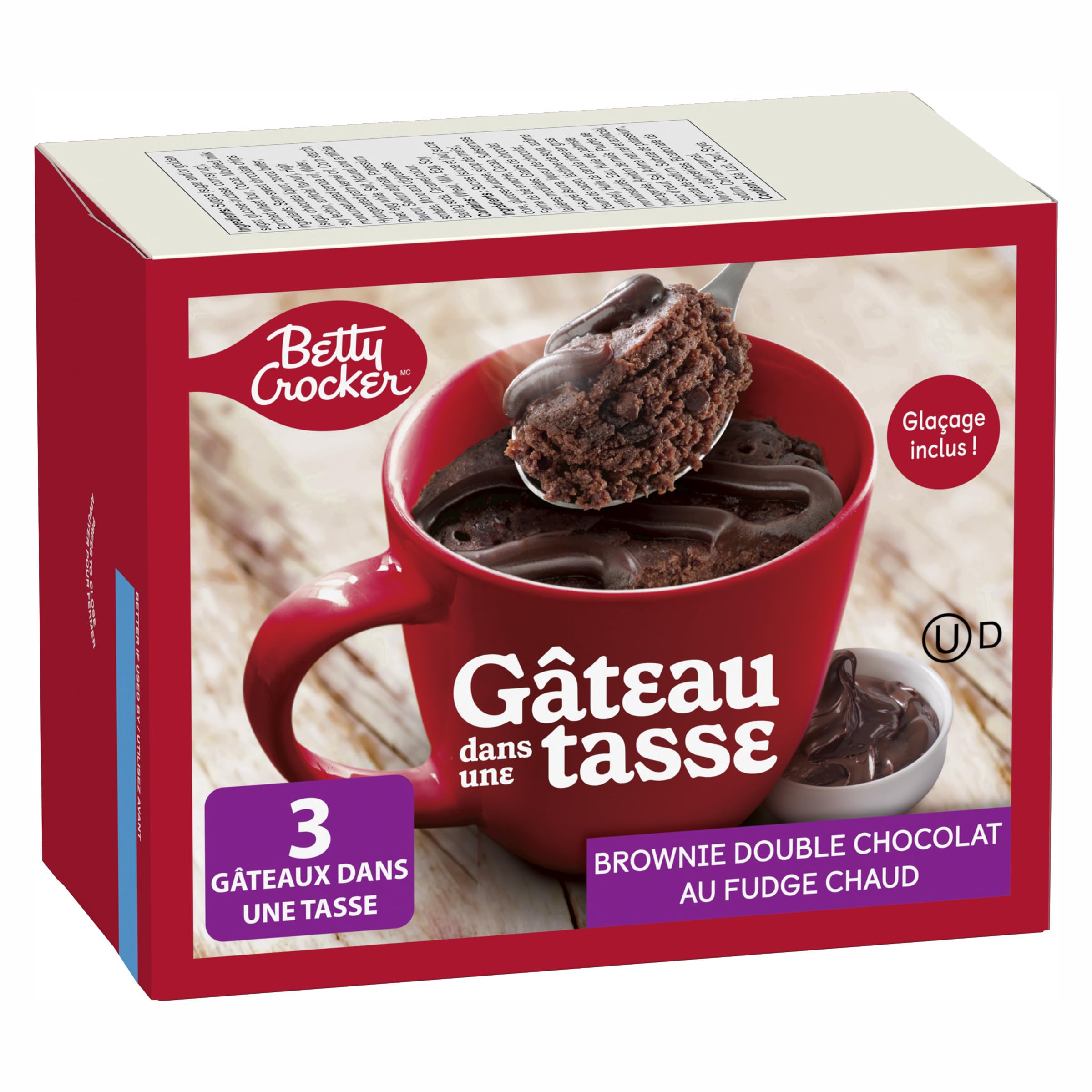 Betty Crocker preparación en microondas para un postre rápido y práctico
