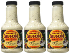 Big Bob Gibson's comparación de tamaño del frasco junto a una mano para referencia de cantidad