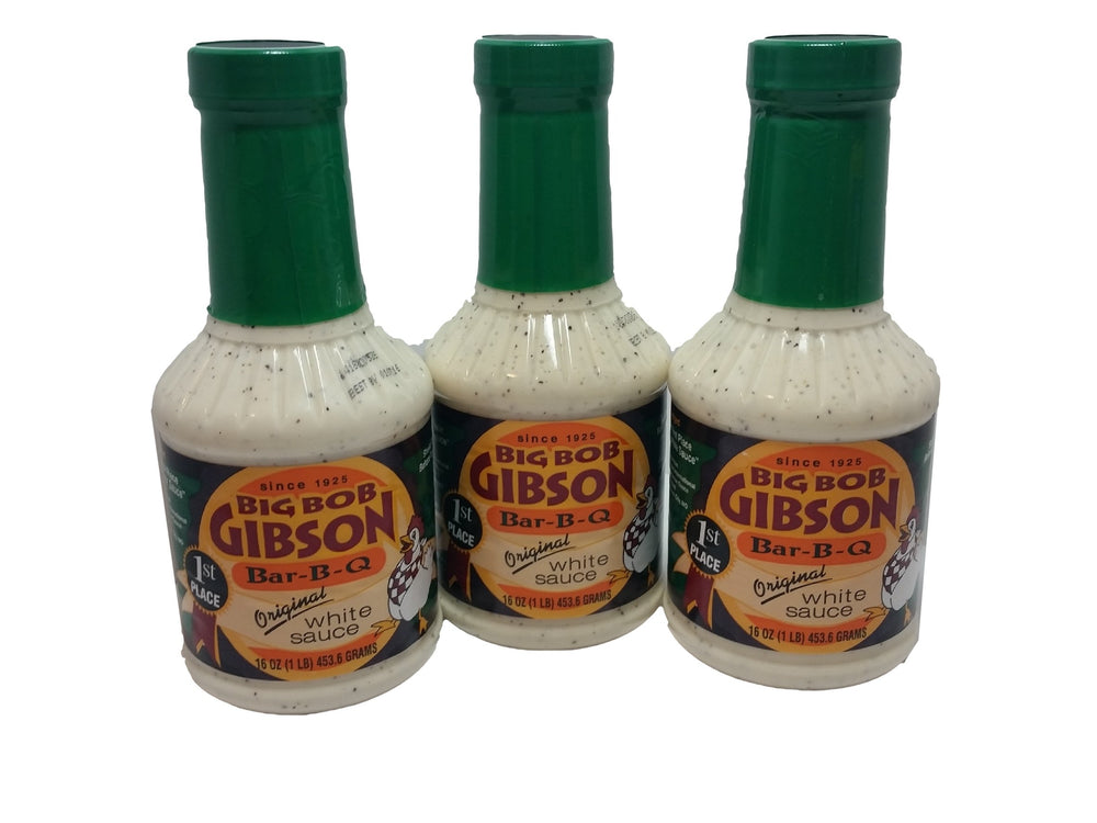 Big Bob Gibson's vista frontal del pack de 3 con etiqueta clara y reconocible, fácil identificación