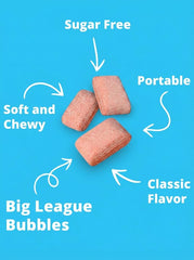 Big League Chew frasco en mano comparando tamaño y facilidad de llevar al juego