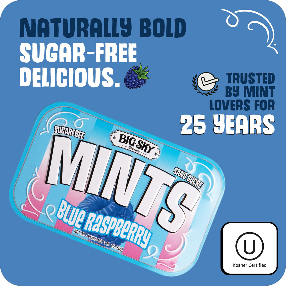 Big Sky lata abierta con mints visibles listo para consumir
