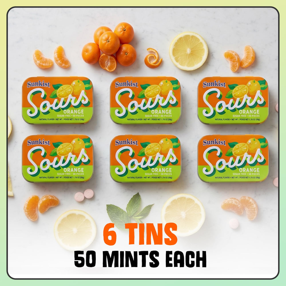 BIG SKY etiqueta nutricional de Sunkist Sours con información de ingredientes y sin azúcar