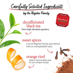 Bigelow hojas de té y corteza de naranja detalle del aroma natural