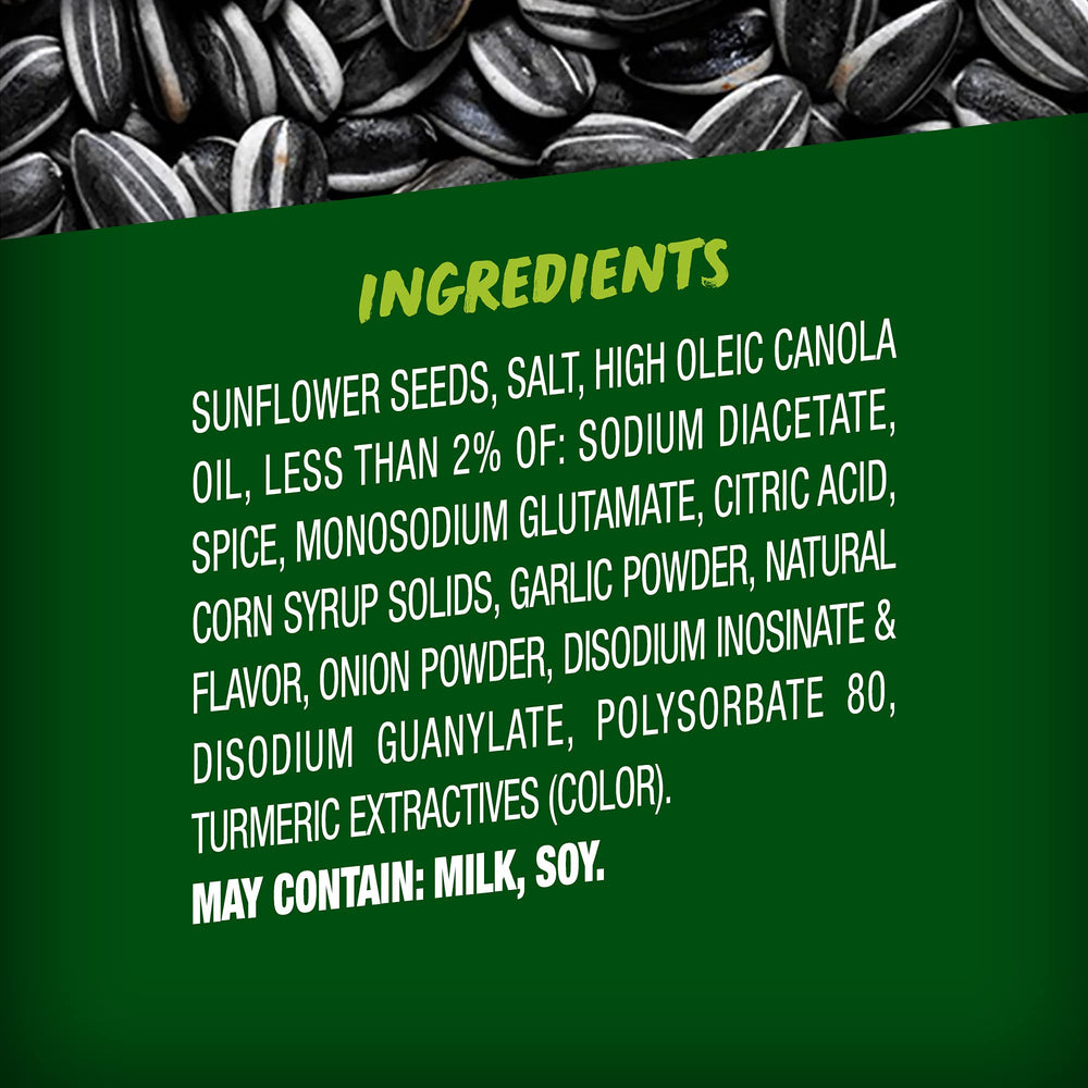 BIGS etiqueta con ingredientes y origen cultivado en USA