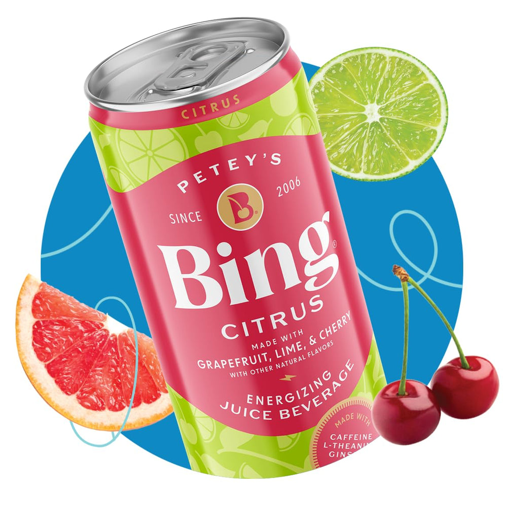 Bing vertiendo en vaso ilustrando color y burbujeo apetecible