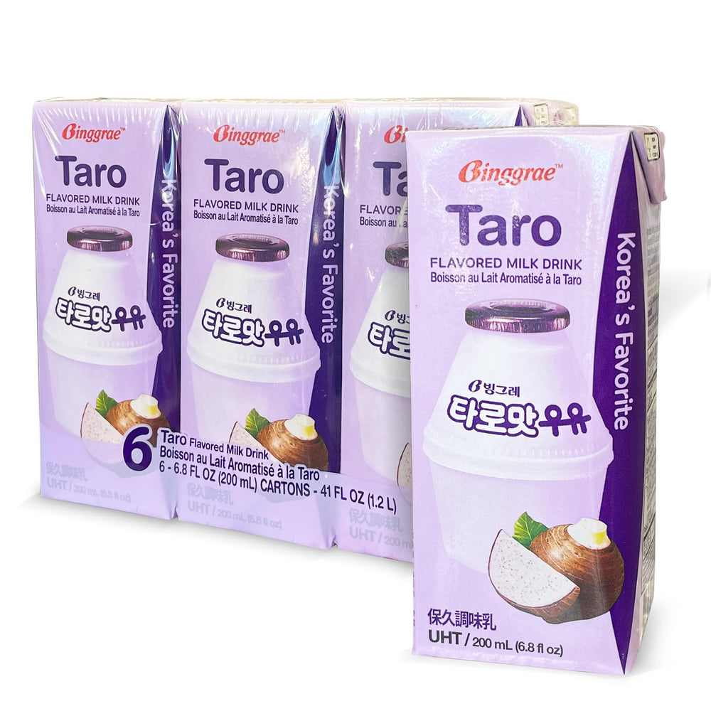 Binggrae carton frontal mostrando diseño y porción práctica para llevar
