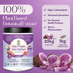 BIONUTRICIA EXTRACT textura ultrafina del polvo ube, fácil disolución y sin grumos