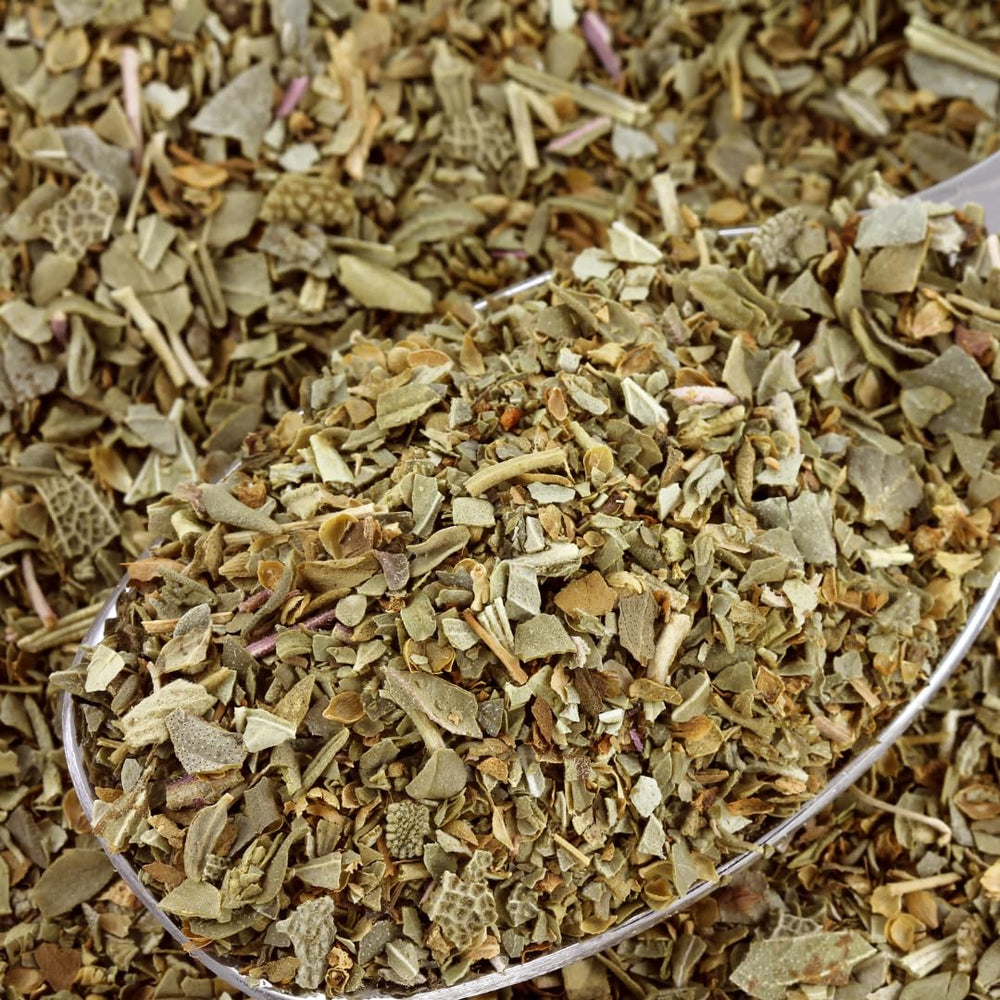 Birch & Meadow en cuchara medidora mostrando porción perfecta para cocinar