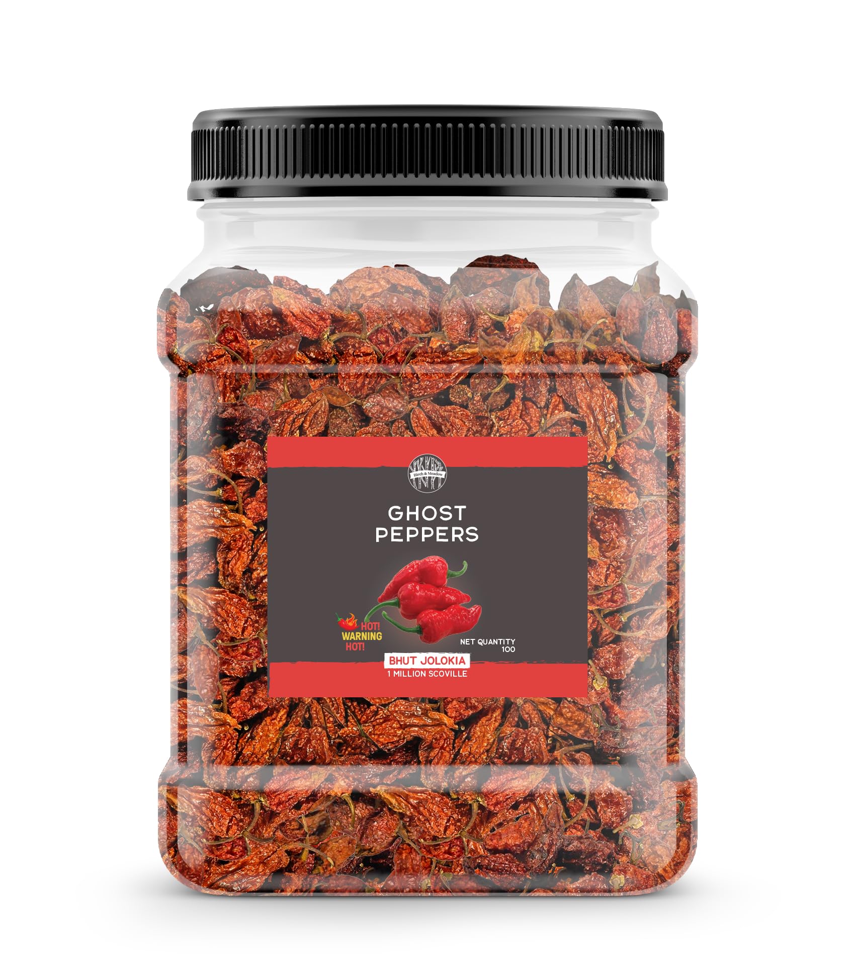 Birch & Meadow tarro frontal de ghost chile pods, conserva potencia y frescura
