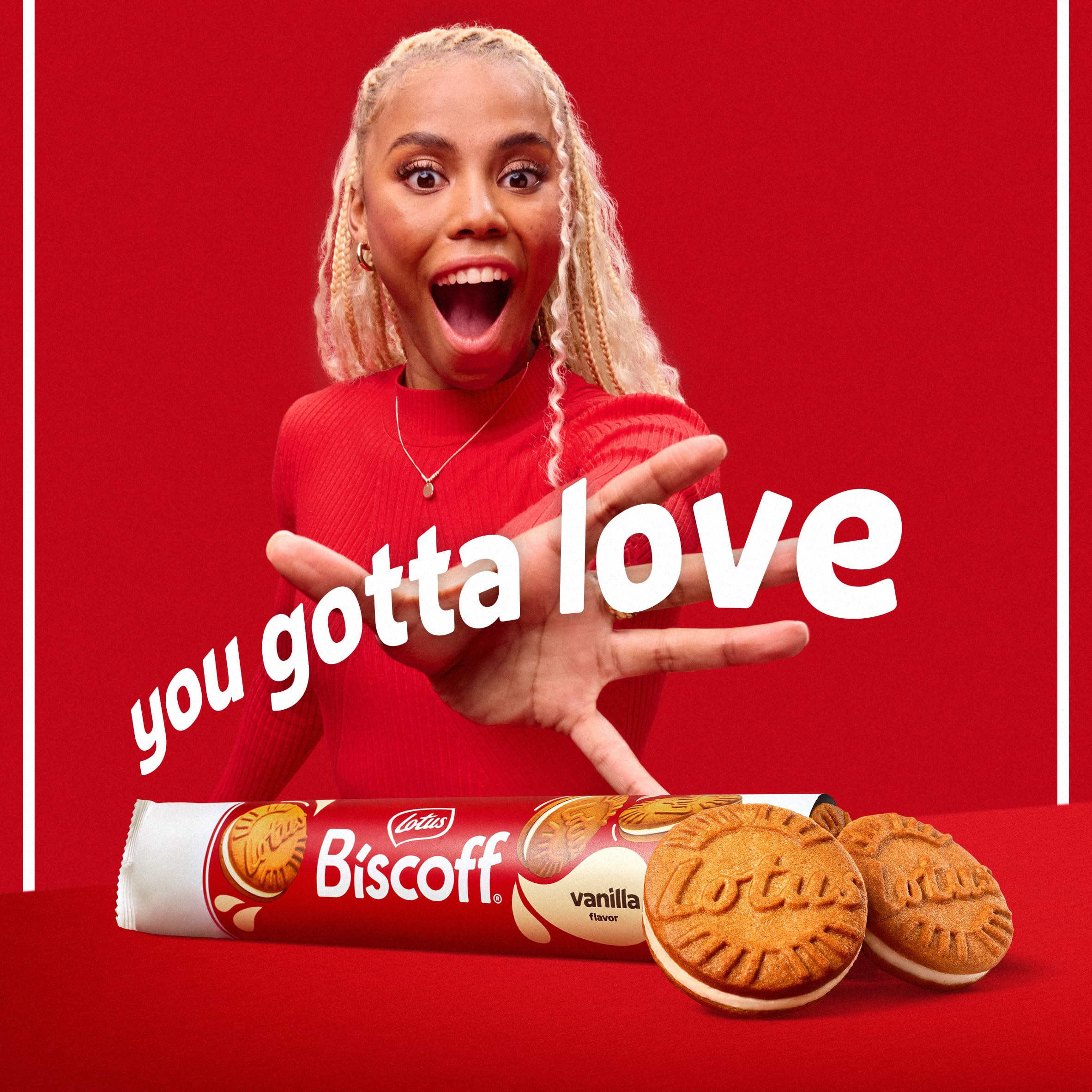 Lotus Biscoff primer plano de textura crujiente que resalta sabor