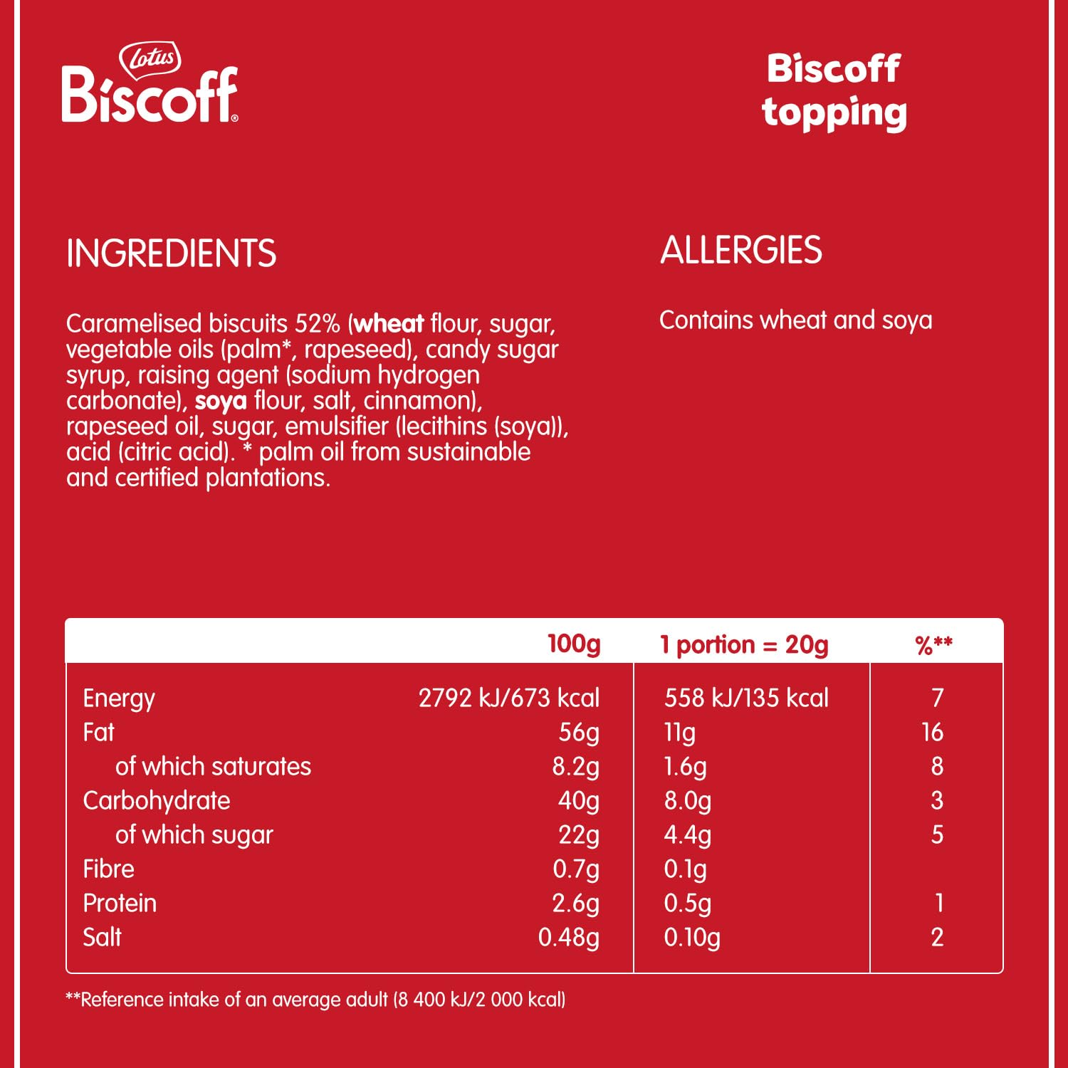 Biscoff rociado en panqueque aporta sabor caramelizado visible