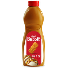 Biscoff botella frontal mostrando diseño y facilidad de uso