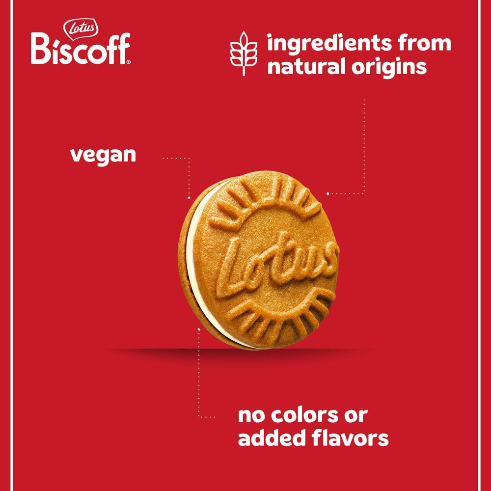 Lotus Biscoff corte que exhibe relleno de vainilla cremoso y uniforme