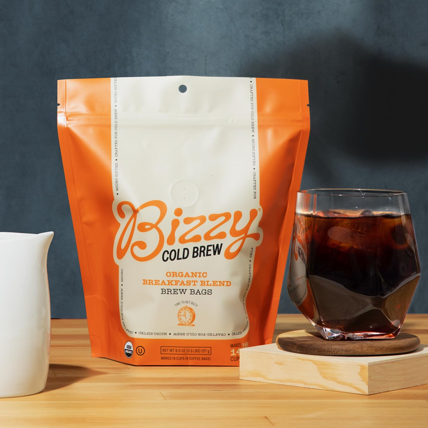 Bizzy detalle de una bolsita lista para infusionar y usar fácilmente