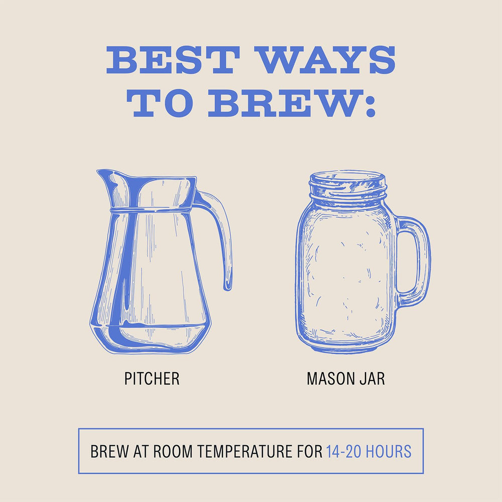 Bizzy jarra de cold brew lista para servir sobre hielo con sabor intenso.