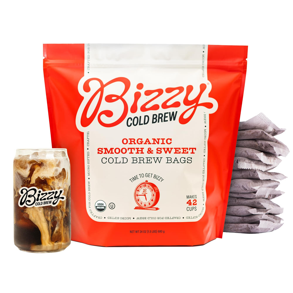 Bizzy frente del empaque mostrando la marca y conveniencia