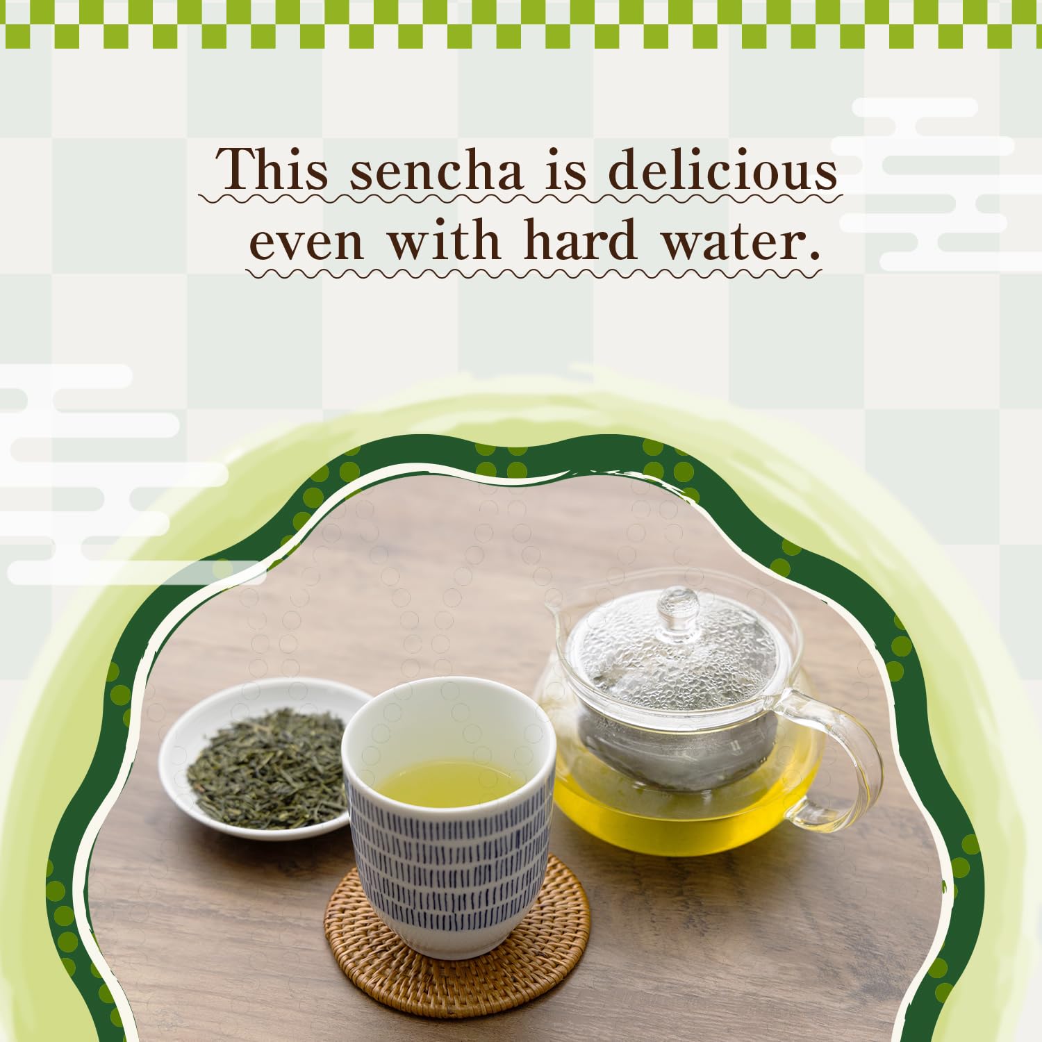 BJDesign HAJIME taza humeante de sencha listo para beber, sabor equilibrado