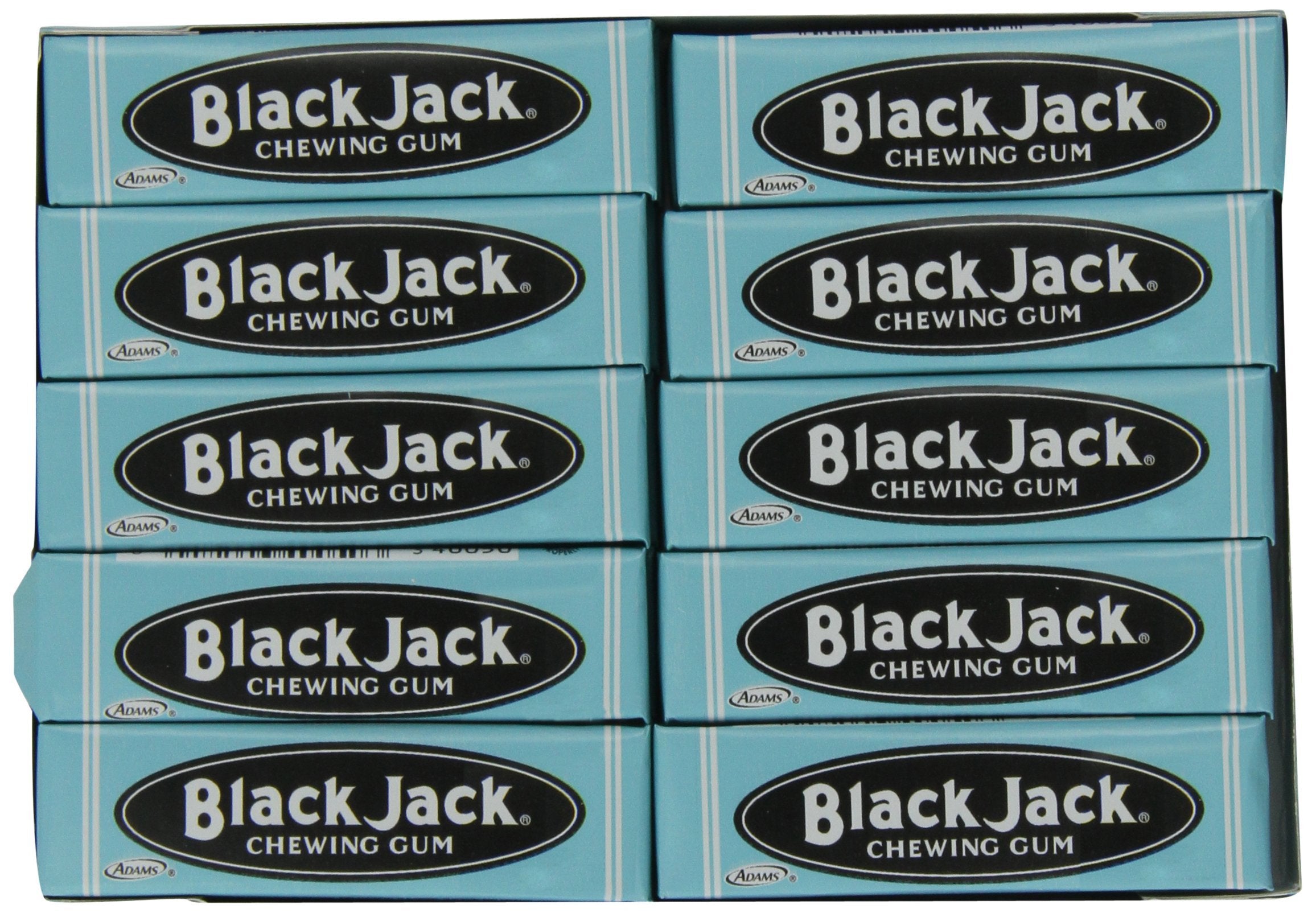 Black Jack frente del empaque mostrando 20 sobres y facilidad de transporte