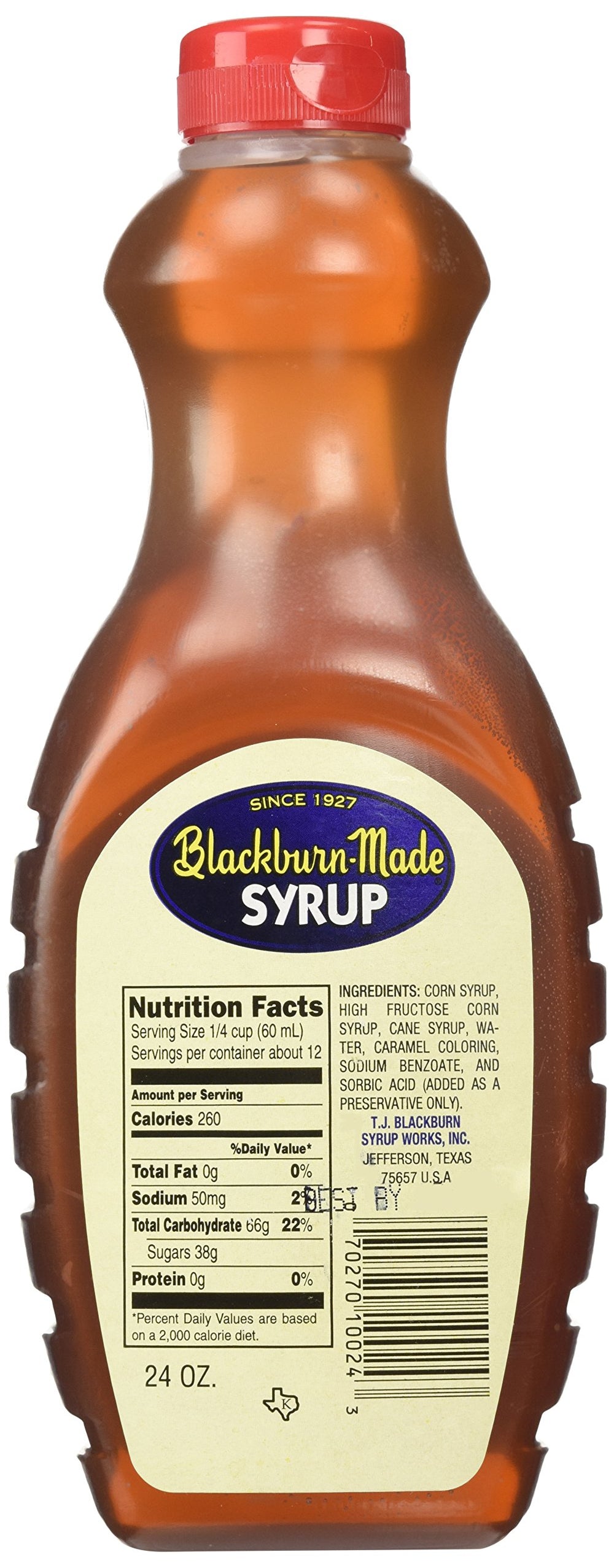 Blackburn's comparación de tamaño con mano, muestra 24 fl oz por botella práctico