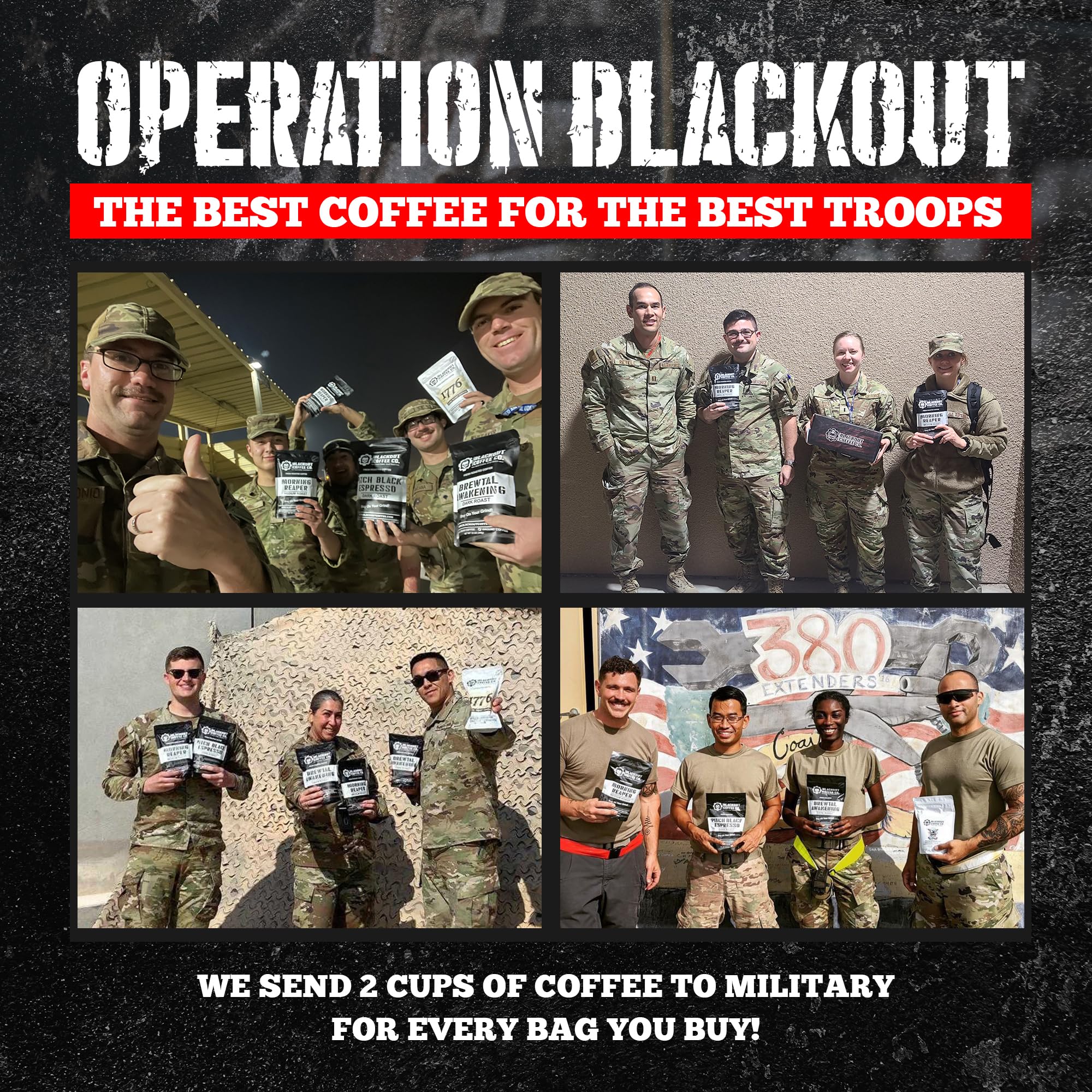 Blackout Coffee Co. escena lifestyle en oficina que transmite conveniencia y energía