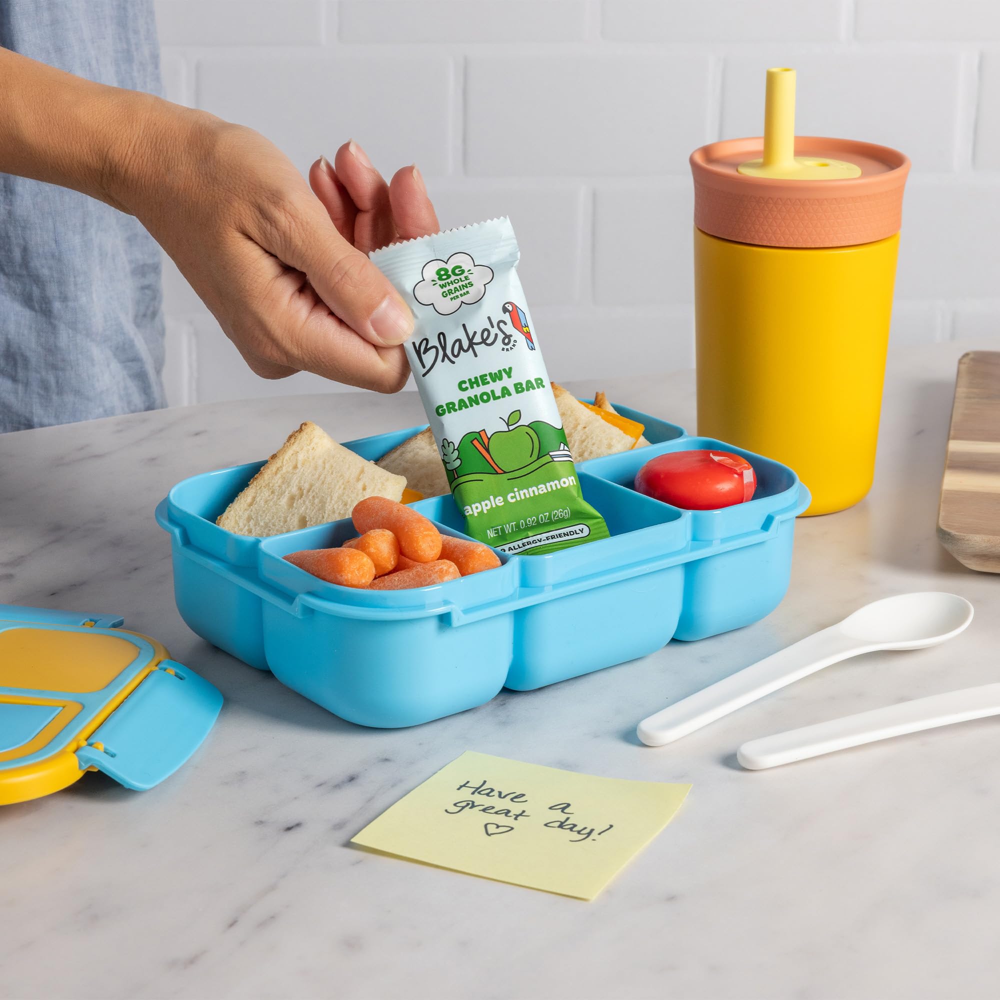 Blake's Seed Based barra en lonchera escolar, apta para niños