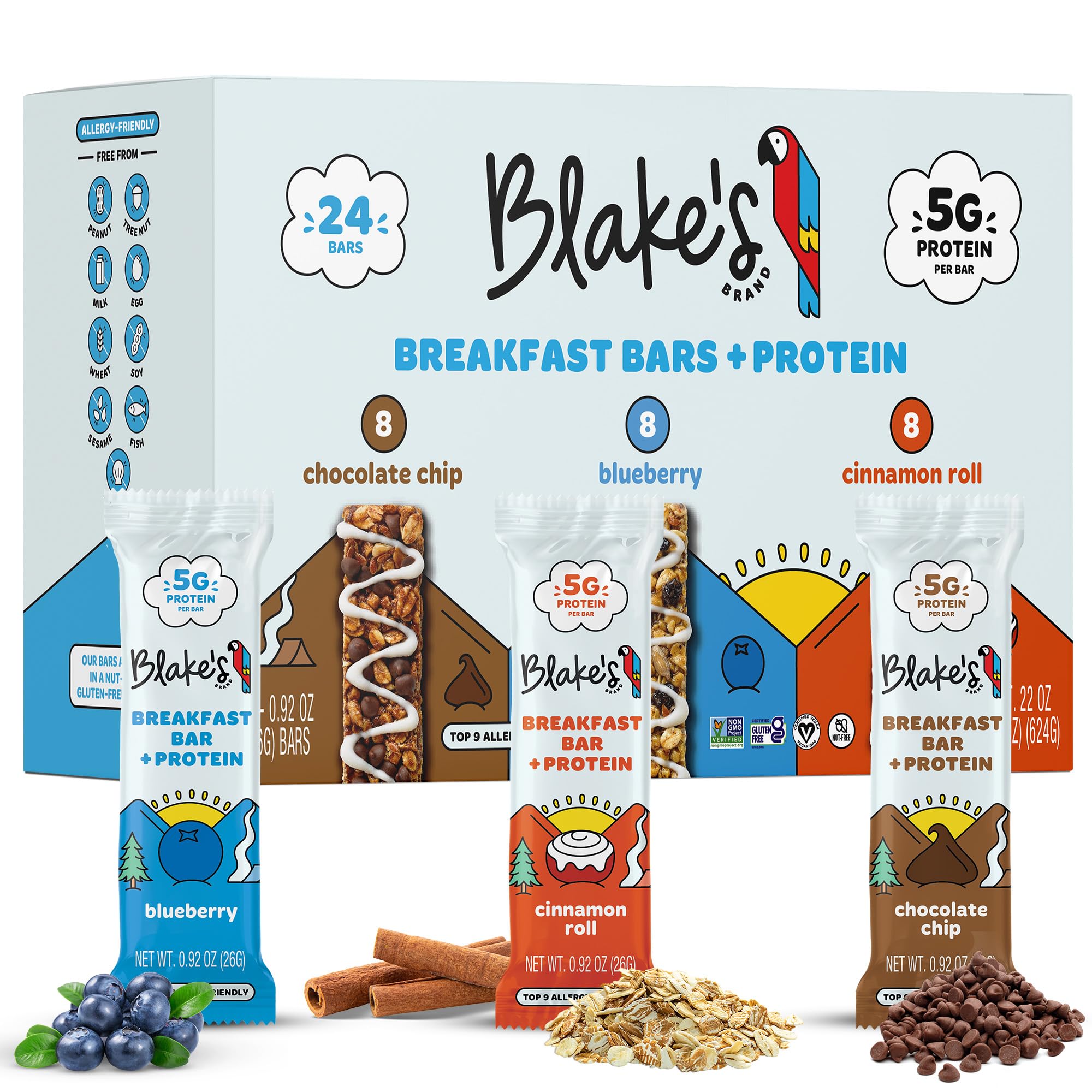 Blake's Seed Based paquete frontal 24 unidades mostrando variedad y conveniencia