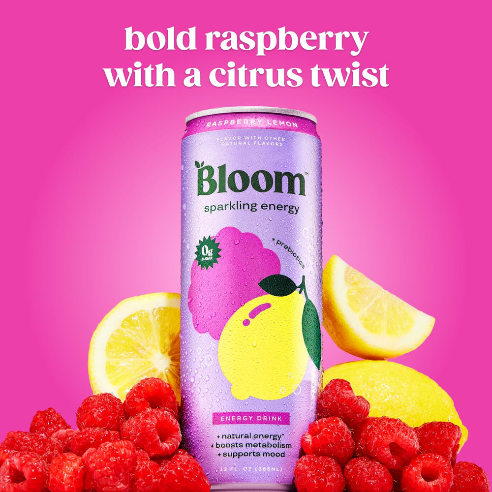 Bloom Nutrition primer plano de burbujas en la lata, textura efervescente que realza el sabor
