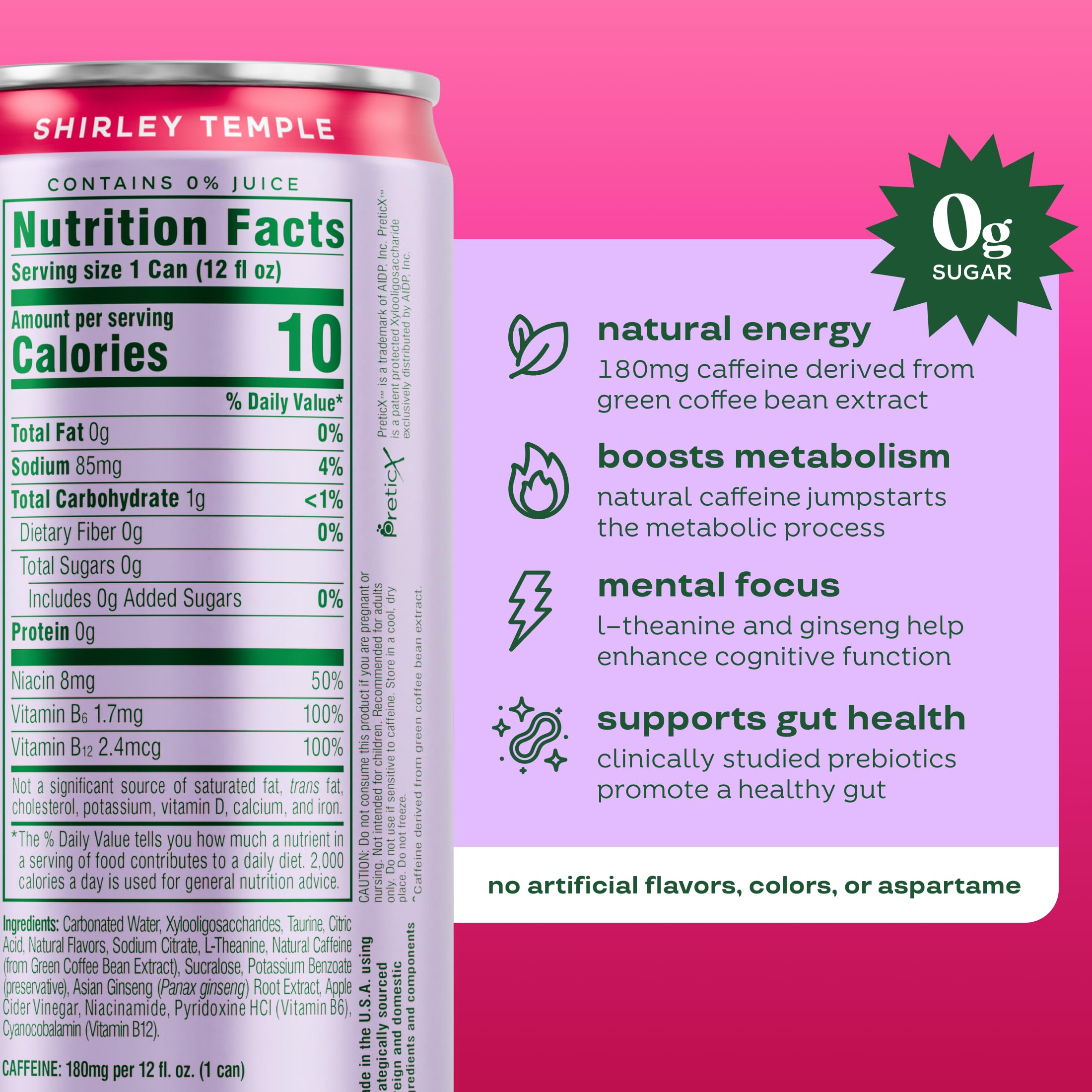 Bloom Nutrition lata en mano para comparar tamaño y practicidad en 12 oz