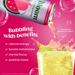 Bloom Nutrition lata en mano indicando tamaño y conveniencia