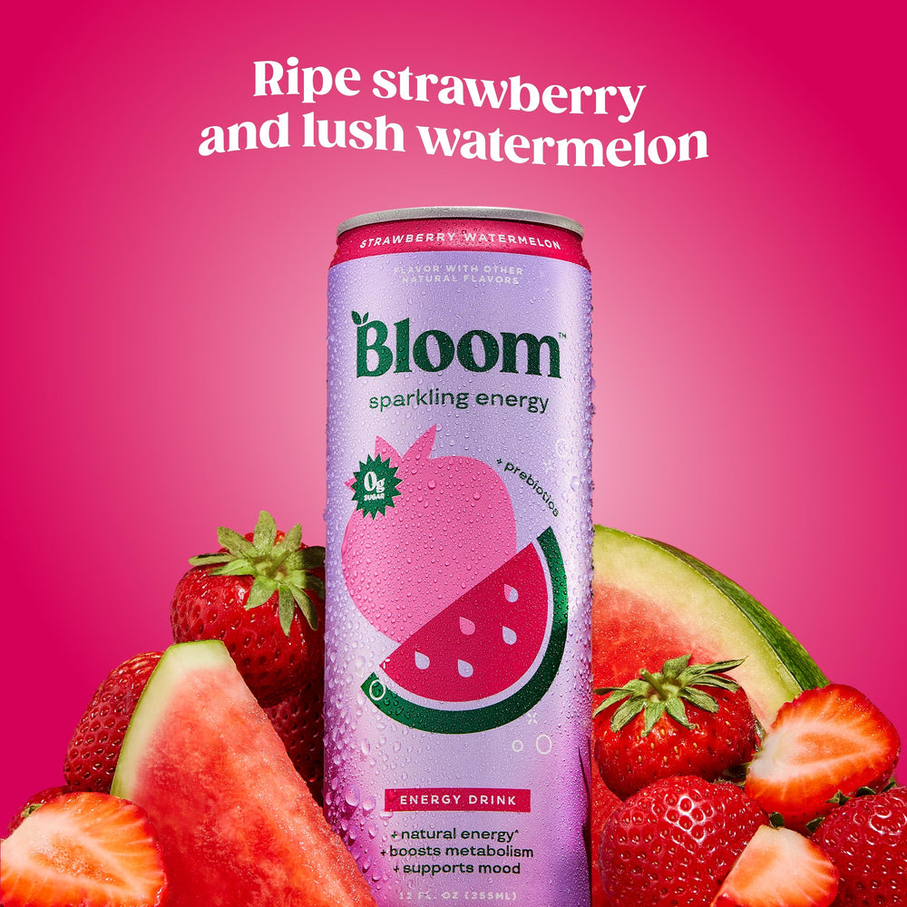 Bloom Nutrition close-up de burbujas en bebida para textura refrescante