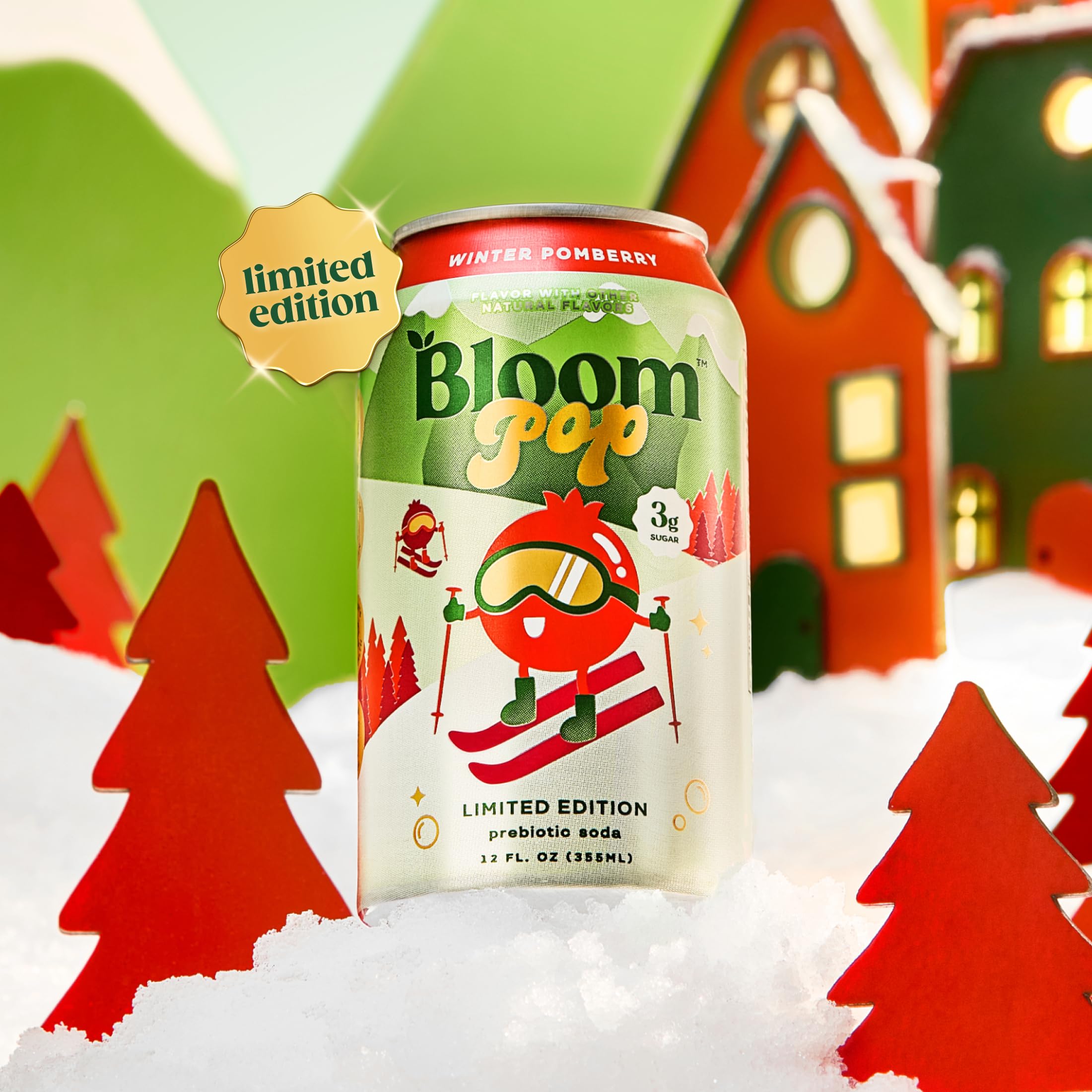 Bloom Nutrition etiqueta con lista de ingredientes limpios y prebióticos clínicos