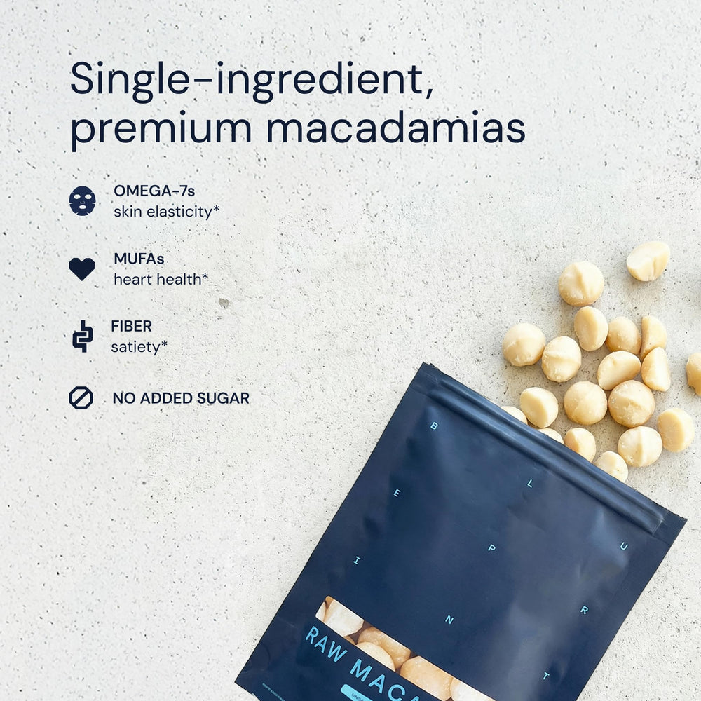 Blueprint Bryan Johnson etiqueta con ingredientes y garantía de alimentos limpios