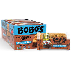 Bobo's detalle de chispas de chocolate evidenciando sabor apetitoso vegano