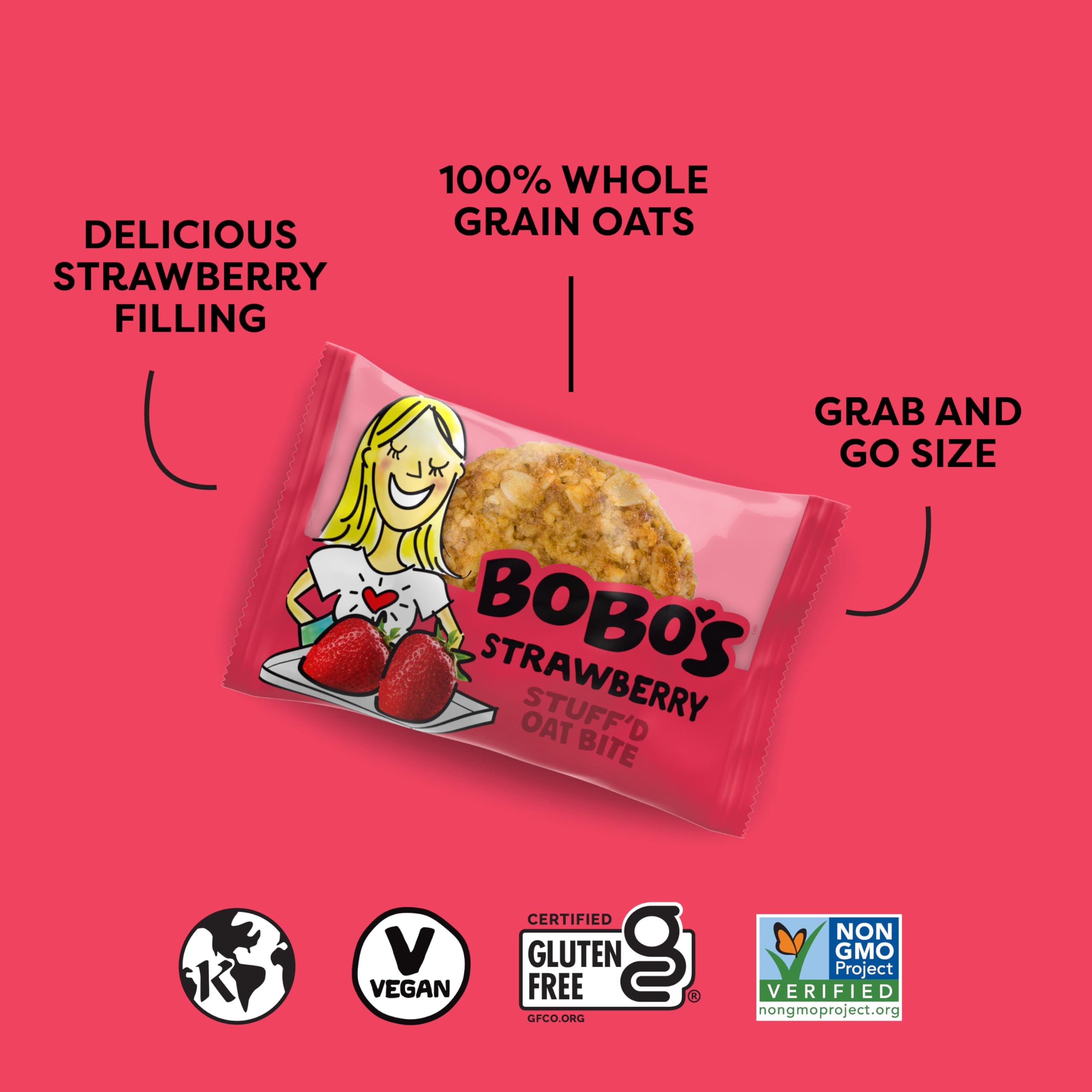 Bobo's caja abierta con 30 piezas, almacenamiento práctico