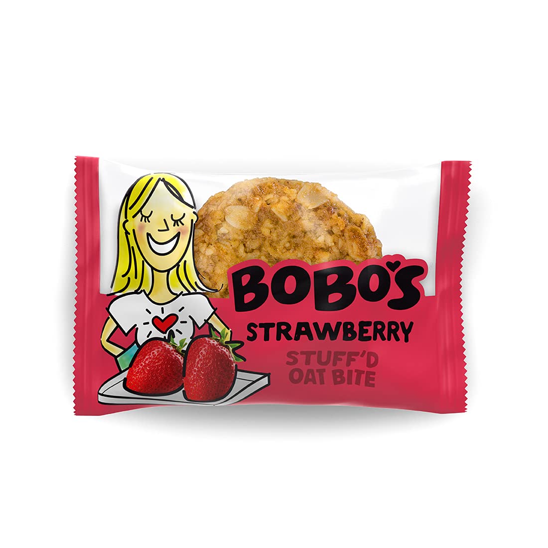 Bobo's tres variedades fresa chispas chocolate apple pie en plato, variedad