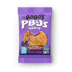 Bobo's empaque frontal de 24 unidades muestra conveniencia y certificación