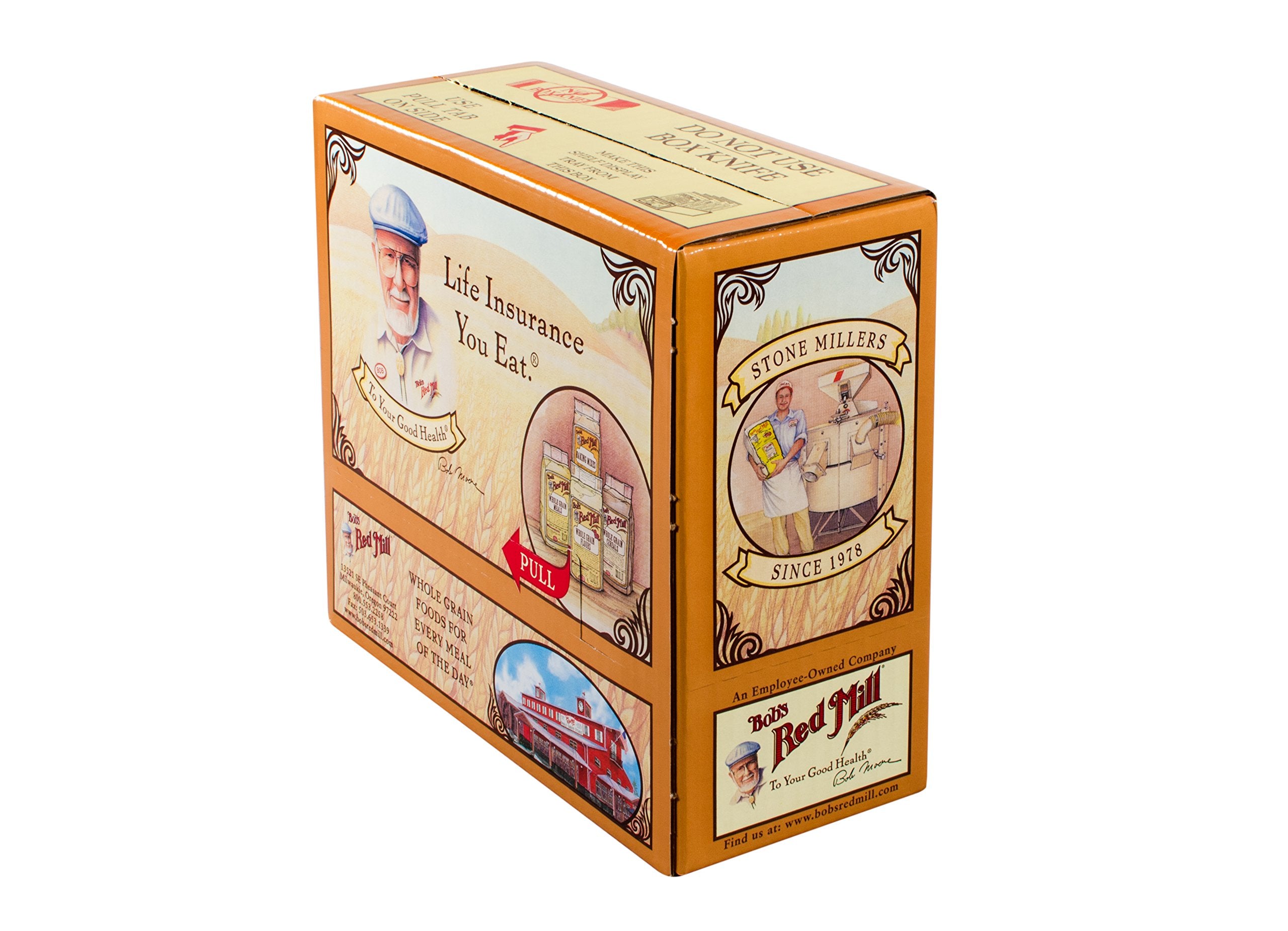 Bob's Red Mill comparación de tamaño con cuchara para medir con precisión